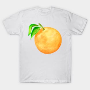 Orange with green leaves T-Shirt